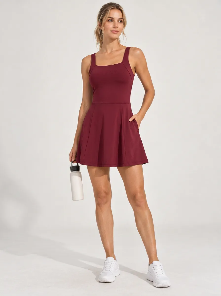 Women's Performance Sleeveless Pleated Performance Dress