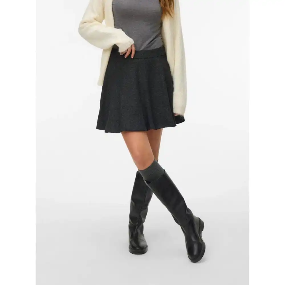 Side Zip Mid Waist Mini Skirt