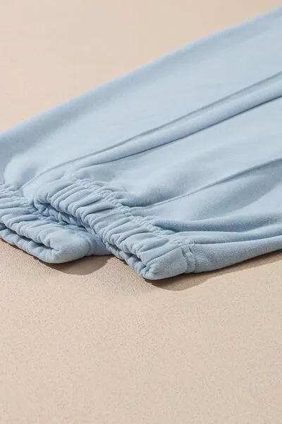 Half Zip Long Sleeve Top And Joggers Set