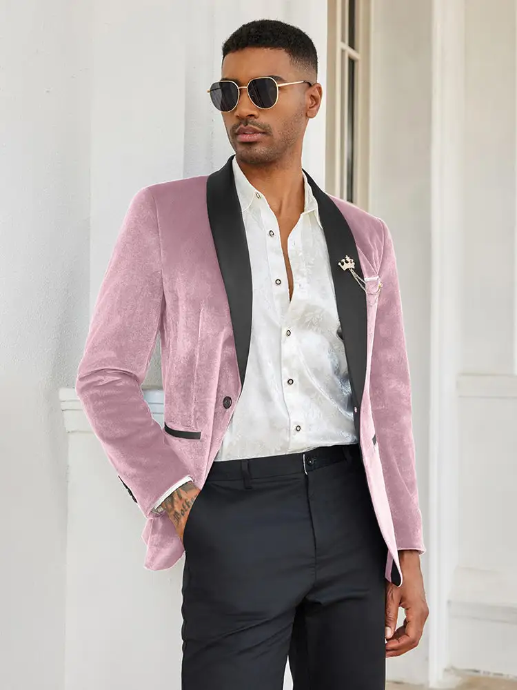 Velvet Tuxedo Blazer Jacket