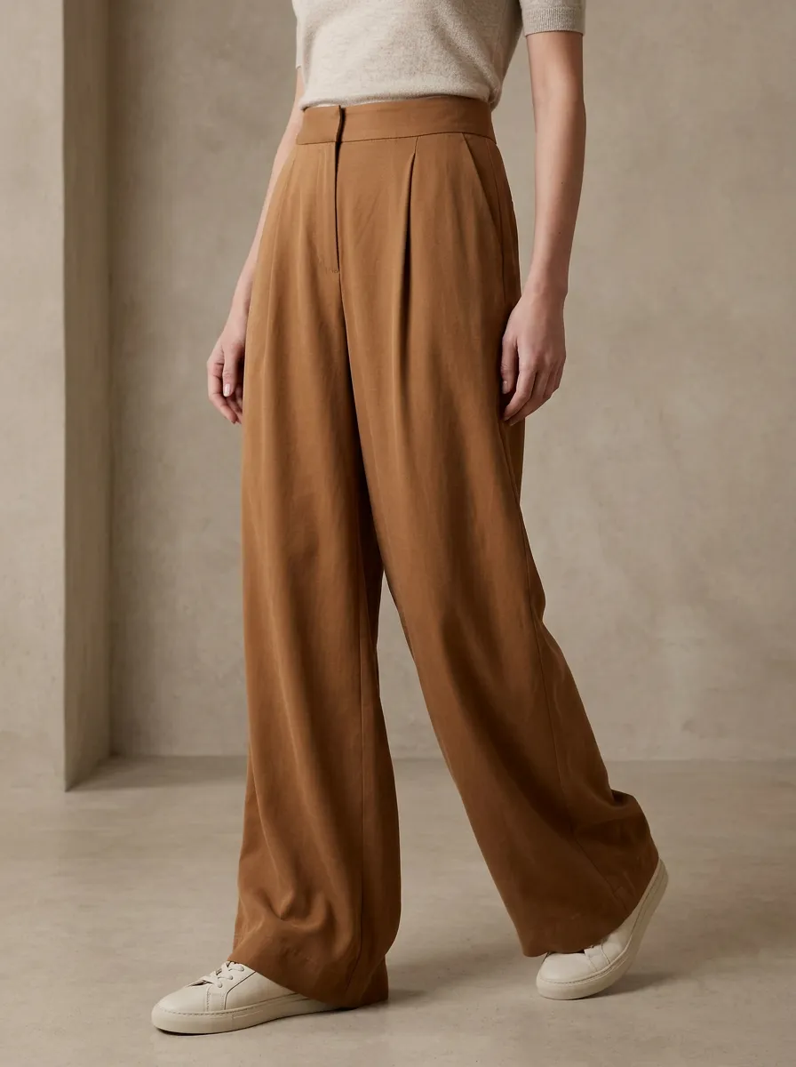 Minimalist Casual Wide Leg Pants