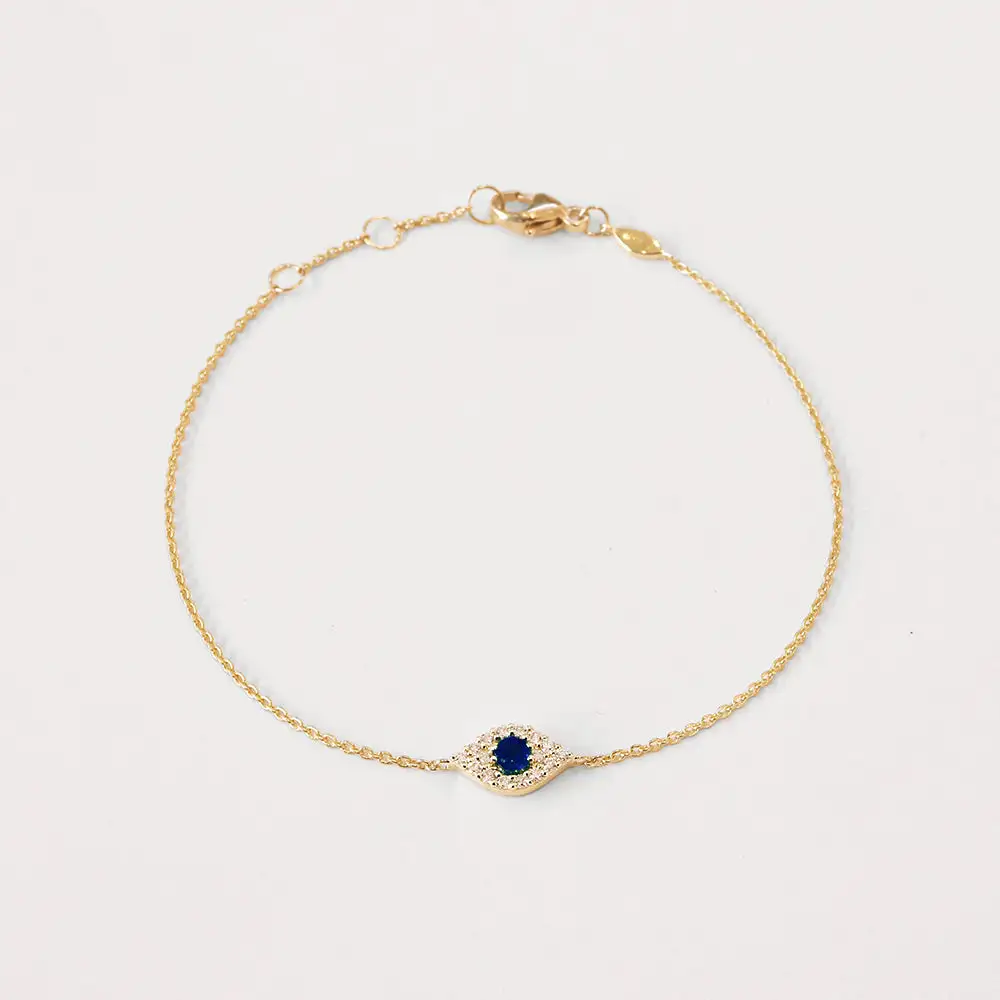 Classic Diamond Sapphire Emerald Bracelet