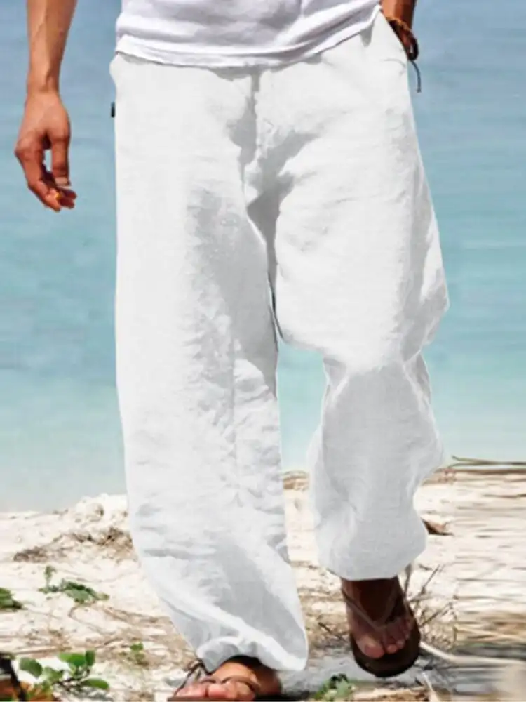 Cotton Beach Casual Trousers Pants