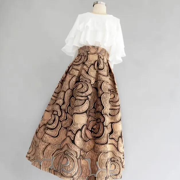 Smart Soft Everyday Casual Floral Skirt