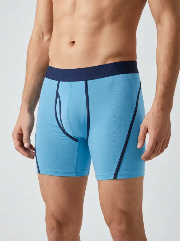 Men's Athletic Performance Contrast Trim Boxer Briefs