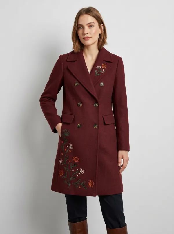 Women's Willow Floral Embroidered Coat