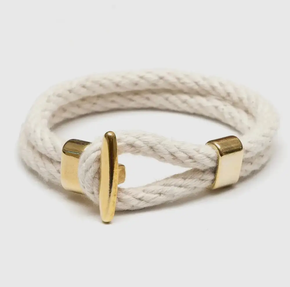 Refined Beaded Textured Bracelet