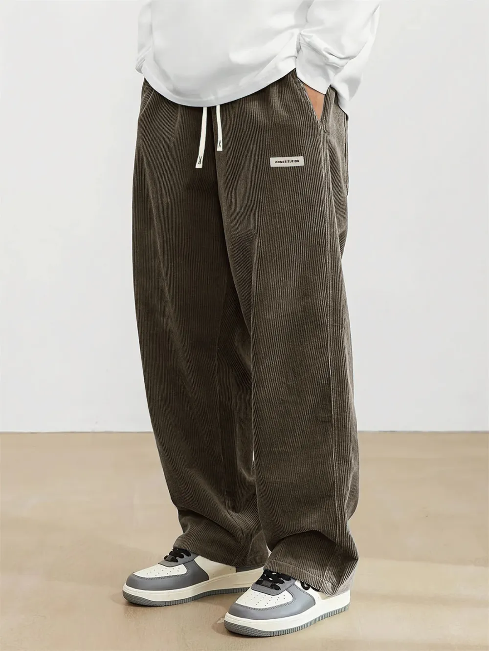 Everyday Corduroy Seamed Detail Trousers