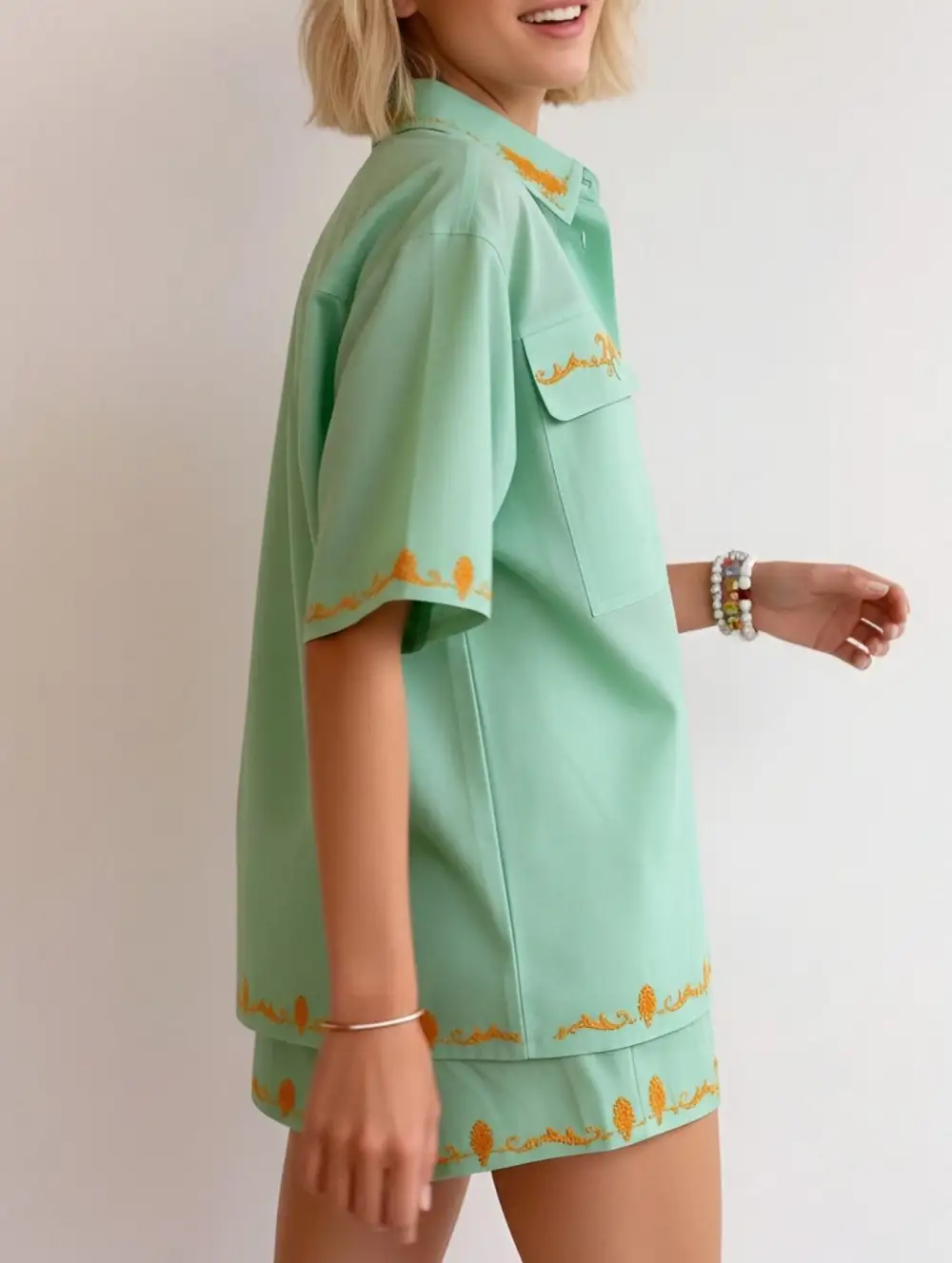 Linen Shirt Set