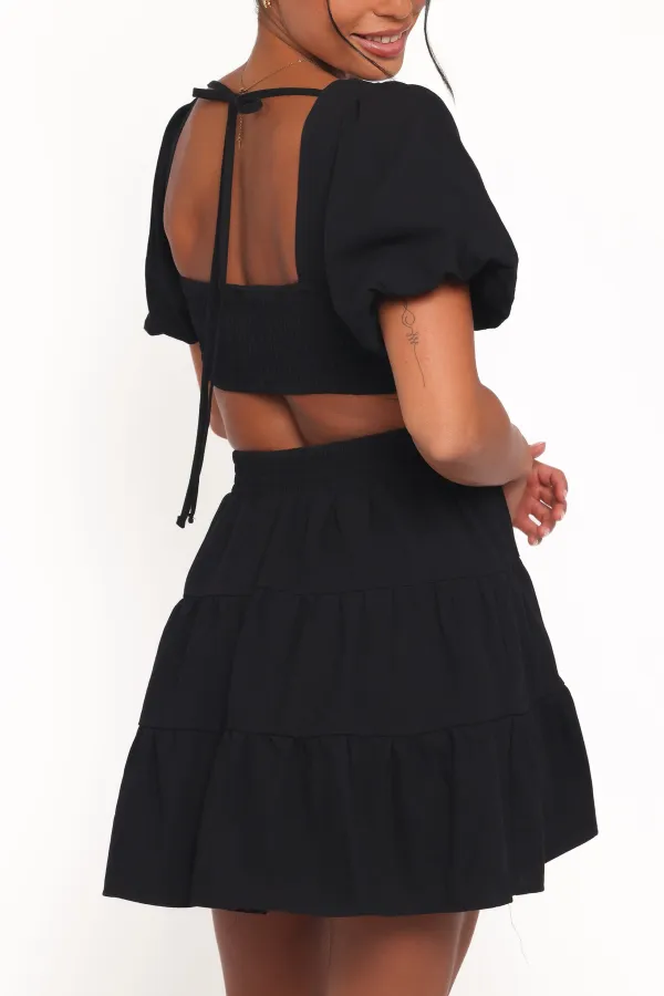 Short Sleeve Cotton Mini Dress
