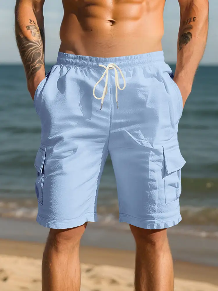 Breathable Cotton Cargo Shorts