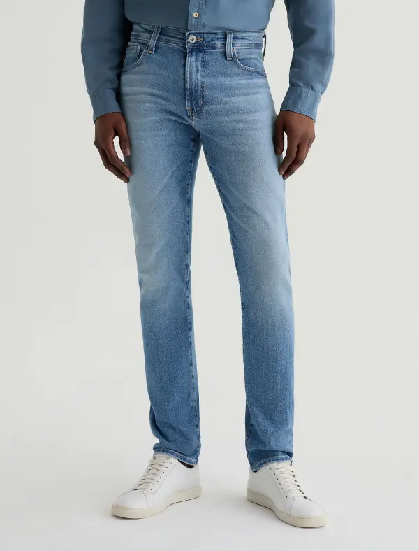 Men's Modern Slim Mid Rise Worn In Jeans