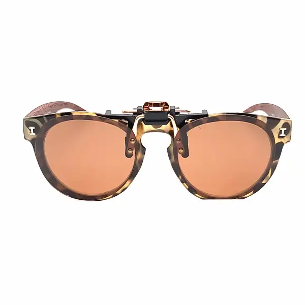 54mm Polarized Flip-Up Clip-On Sunglasses