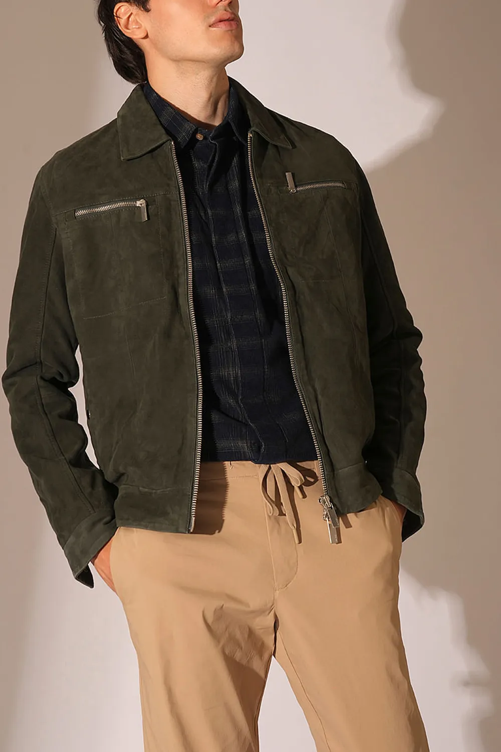 Casual Corduroy Check Shirt