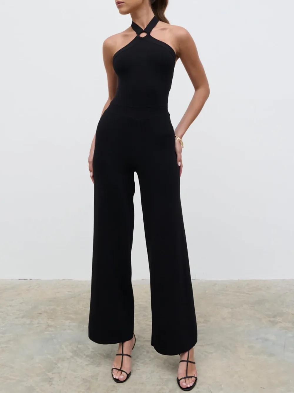 Knit Straight Jumpsuit