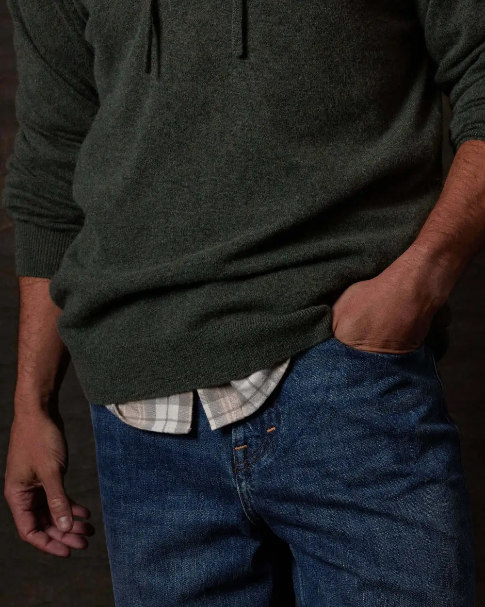 Men's Straight Drawstring Sweatshirt