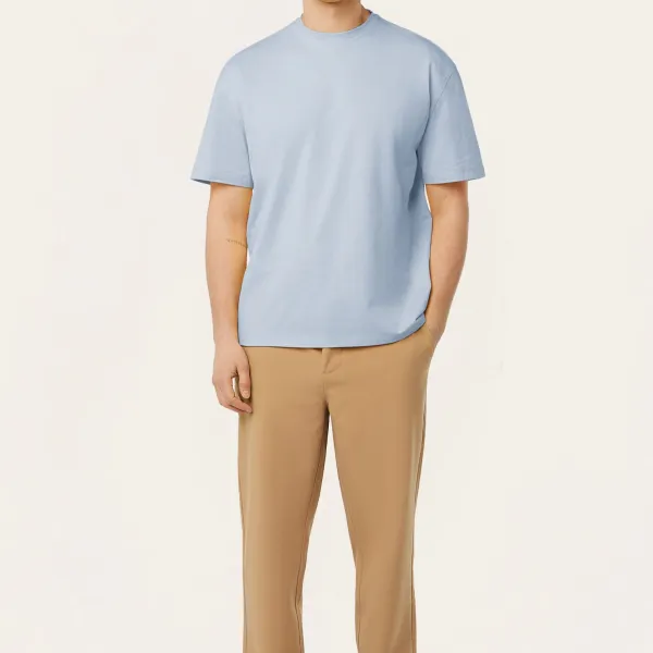 Refined Relaxed Fit Stretch Blend T-Shirt