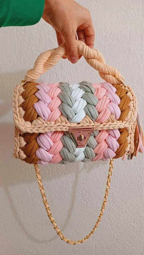 Charming Crochet Shoulder Bag
