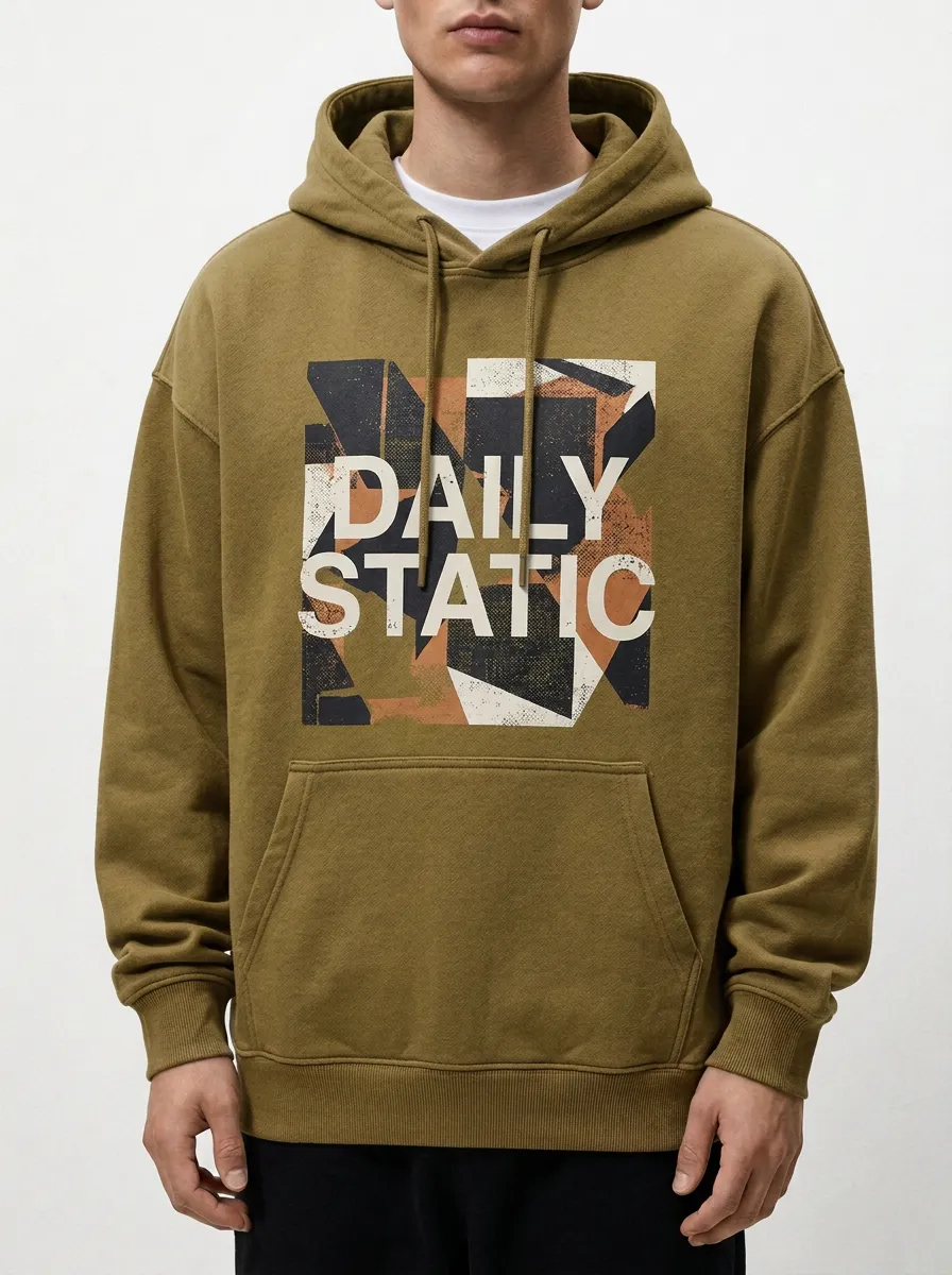 Abstract Geometric Men's Graphic Hoodie