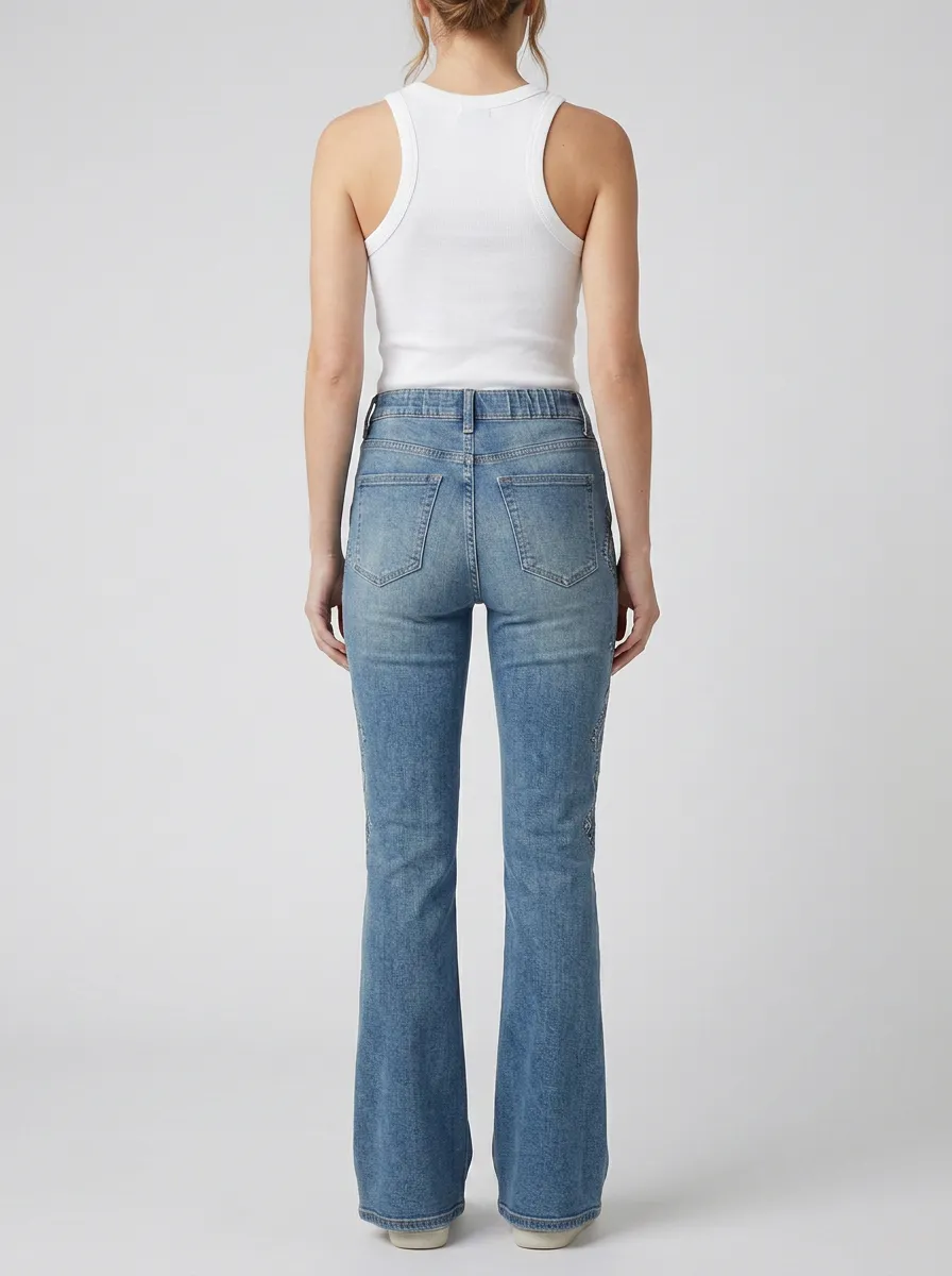 Women's High Waist Casual Denim Jeans