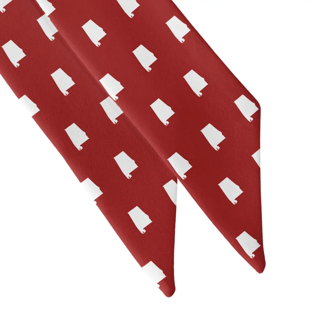 Alabama State Outline Design Hair Scarf