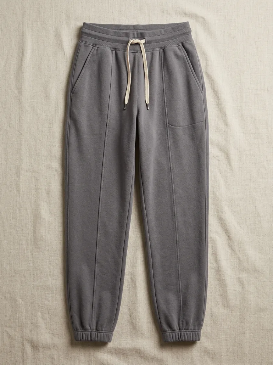 Women's Casual Sporty Grey Drawstring Jogger Pants