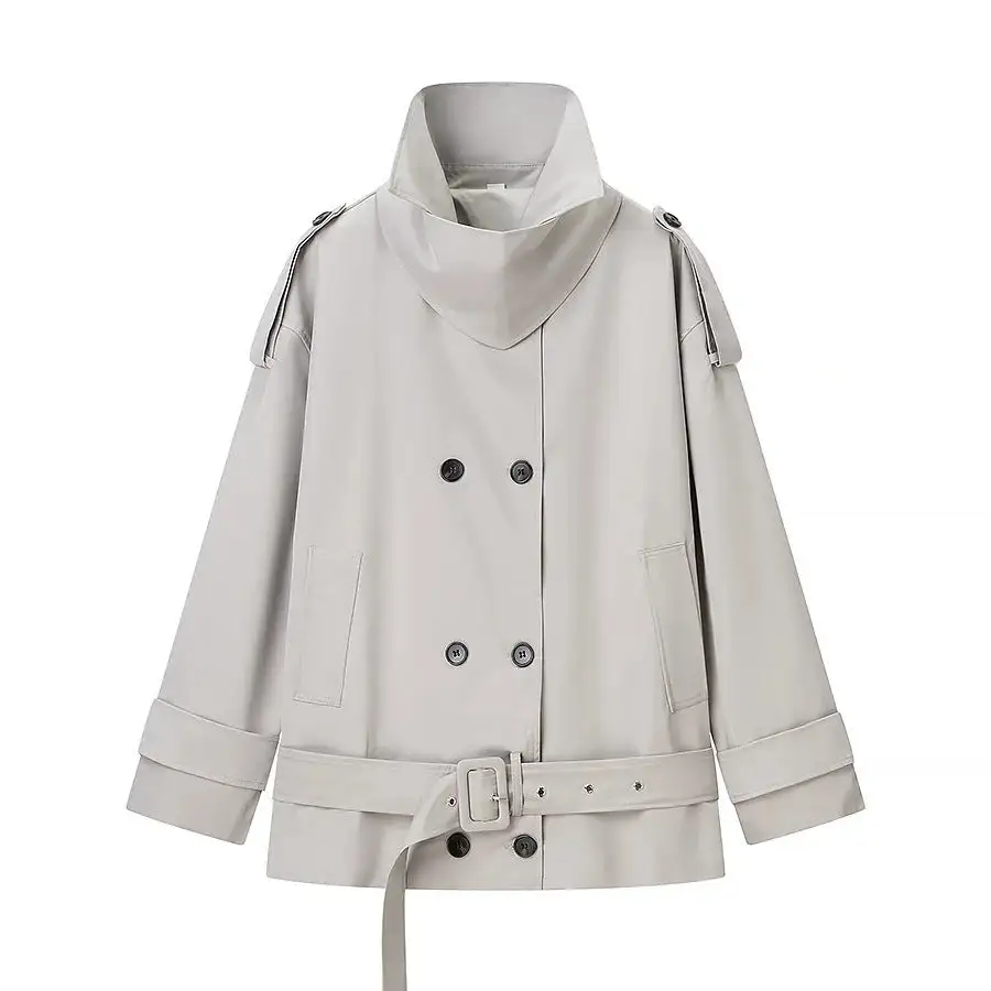 Polished Patch Pocket Trench Coat