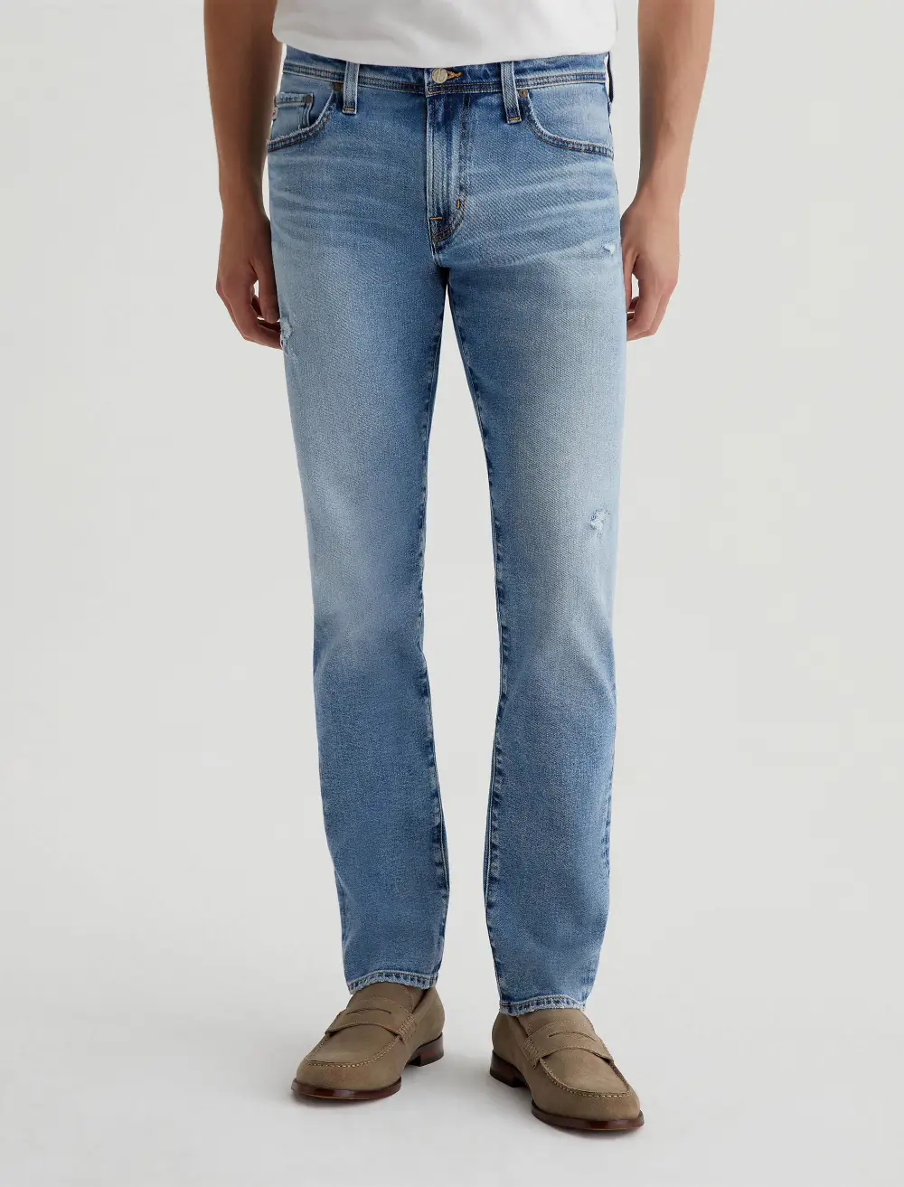 Men's Modern Slim Zip Fly Fitted Upper Block Jeans