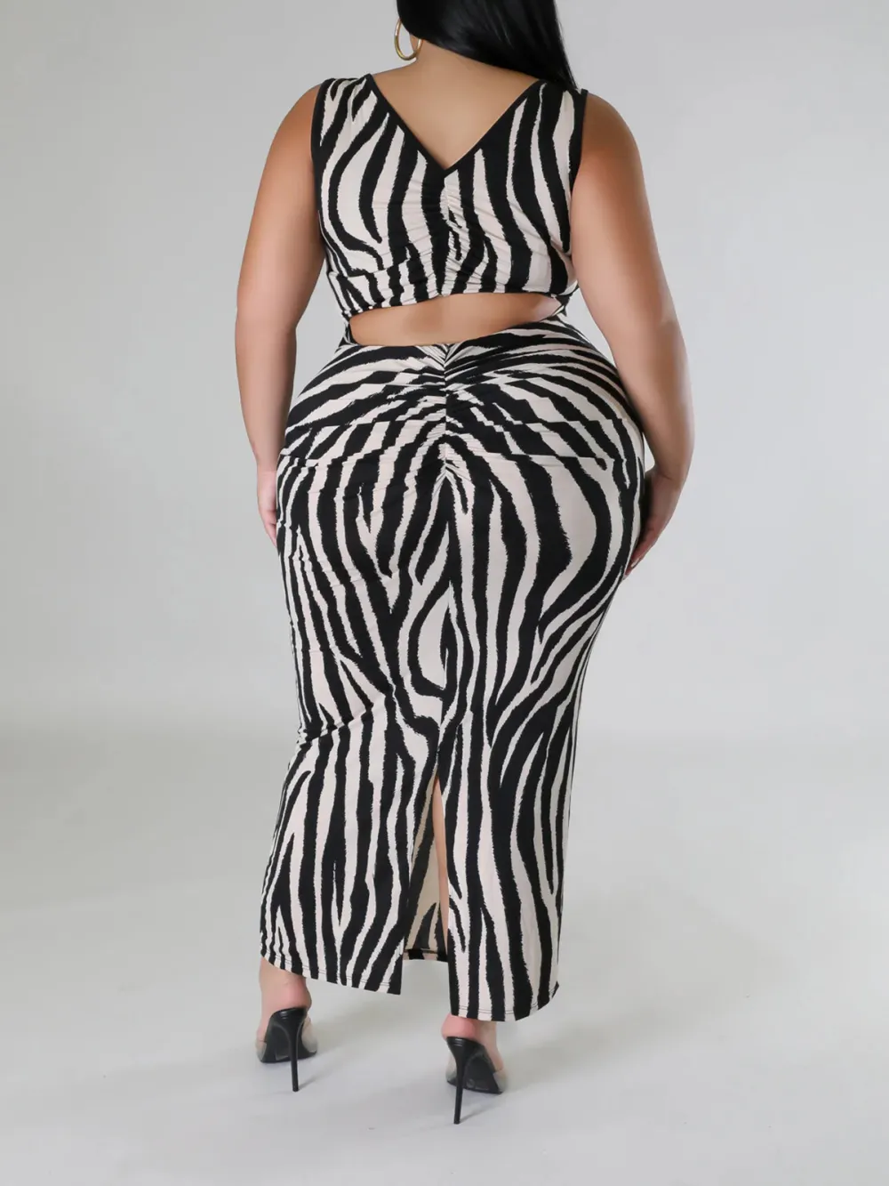 Animal Print Sleeveless Dress