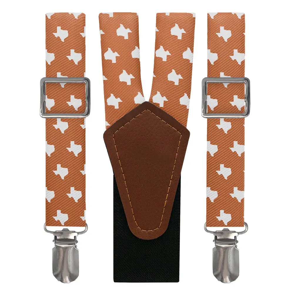 Graphic Silhouette Motif Suspenders