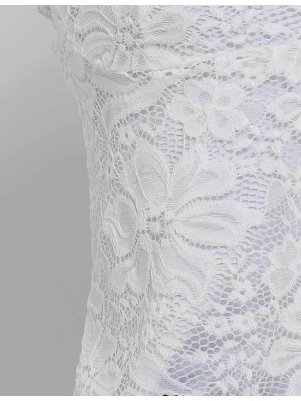 Boho Lace Embroidery Square Neck Sleeveless Top