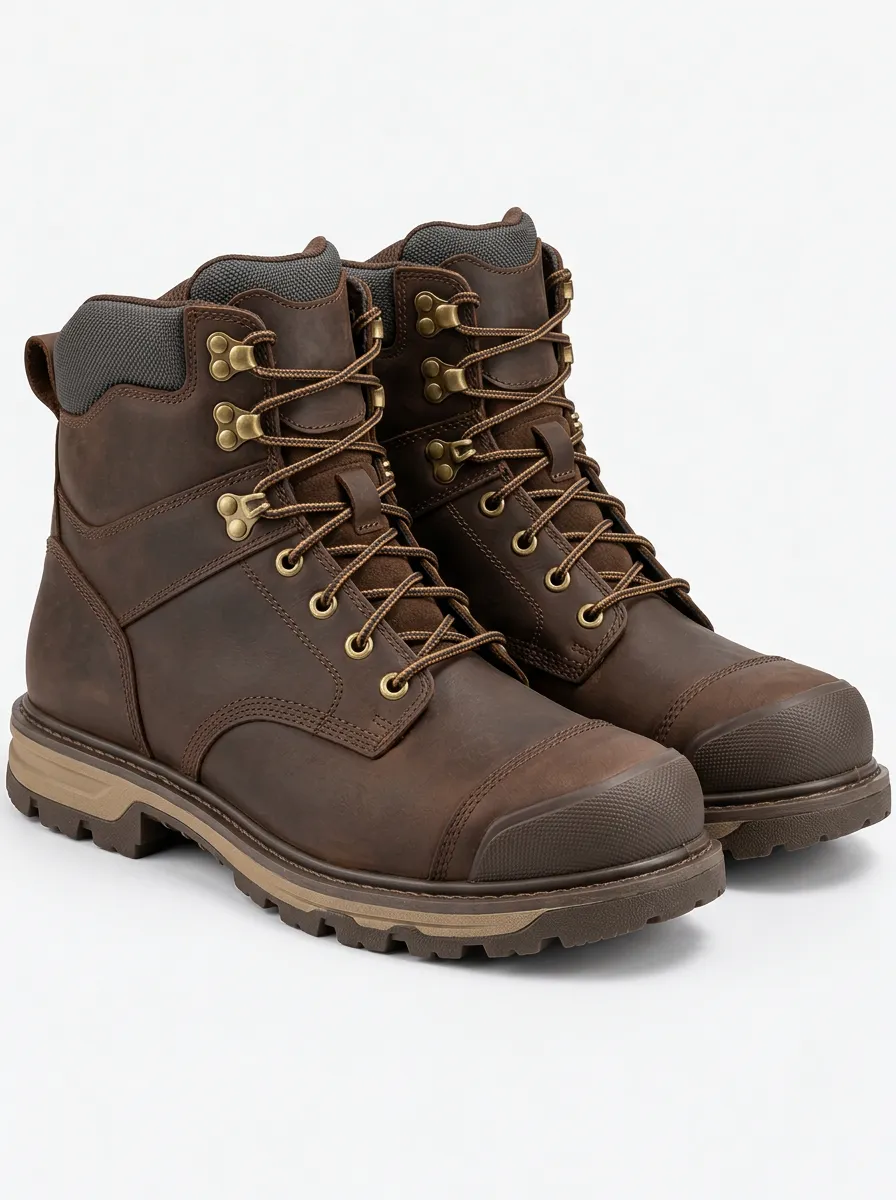 Men's Waterproof Construction Style Workwear Boots