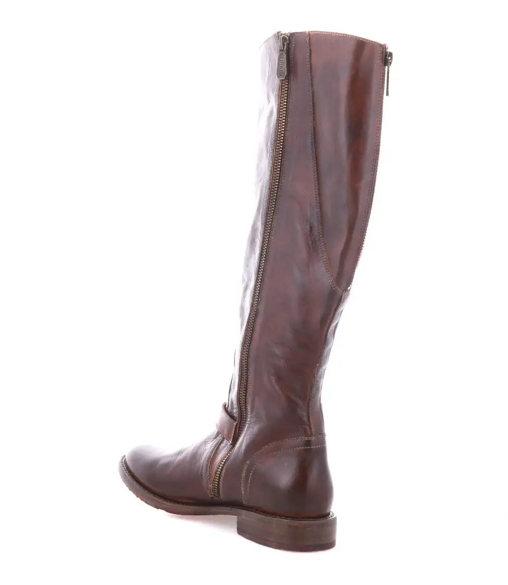 Buckled Layered Riding Boots