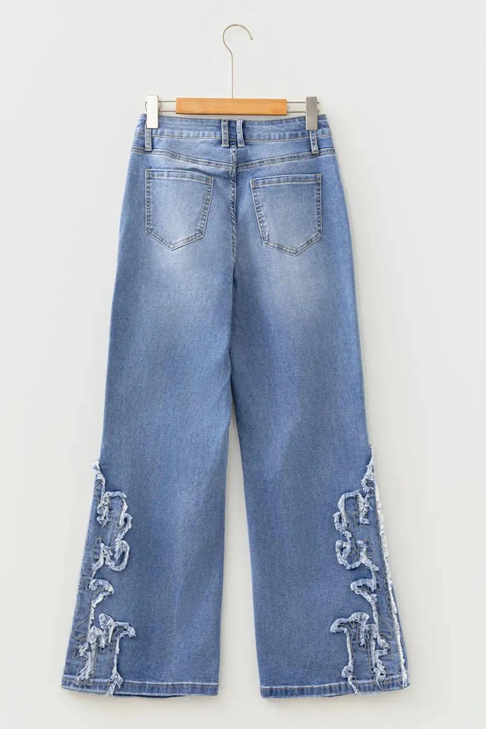 Embroidered Flared Casual Jeans