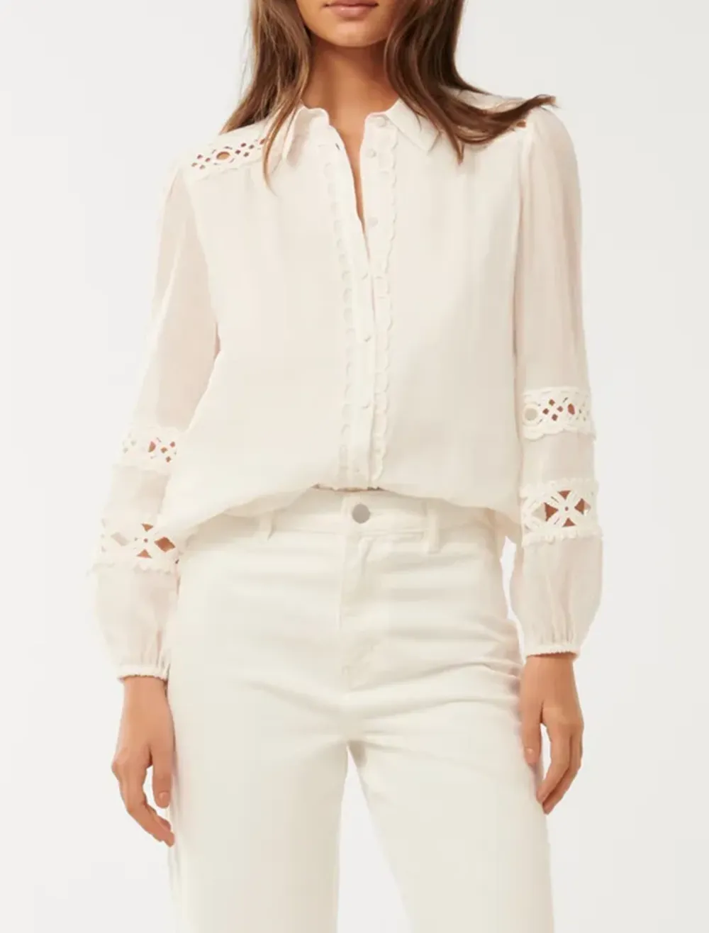 Crochet Trim Shirt