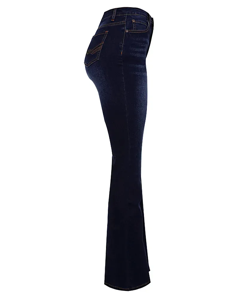 Vintage Mid Waist Flare Jeans