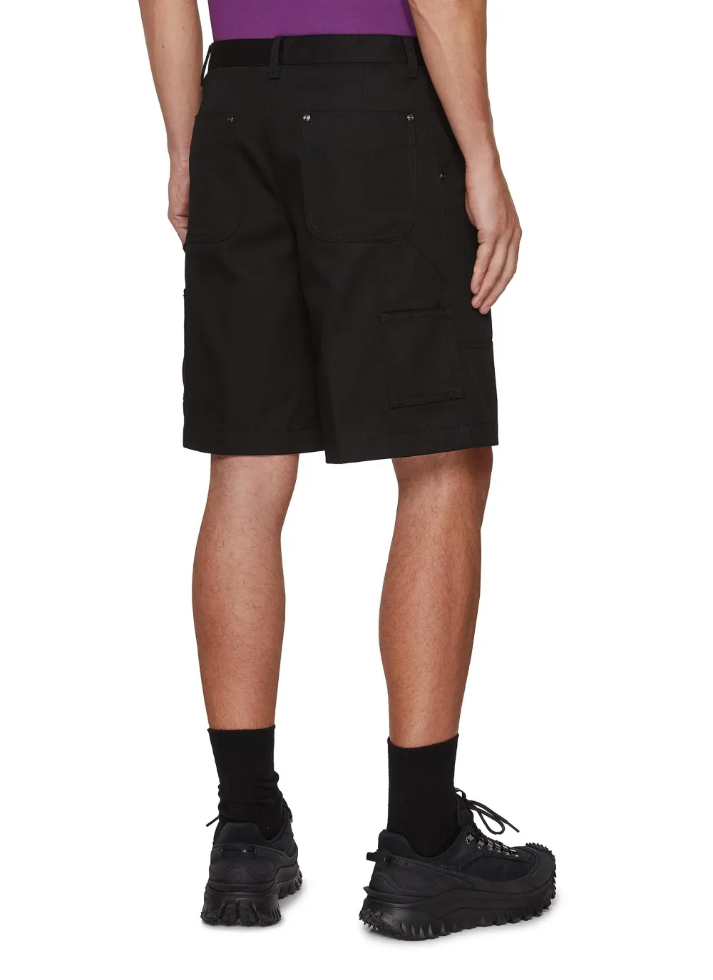 Casual Daily Breathable Black Shorts