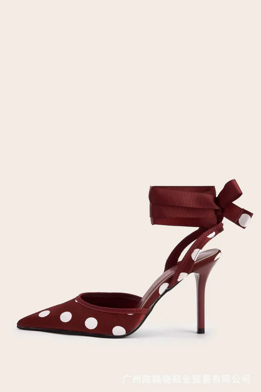 Satin Polka Dot Tie Leg