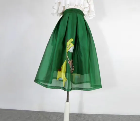 Fresh City Bear Motif Skirt