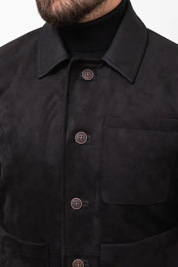 Classic Slim Fit Suede Casual Jacket