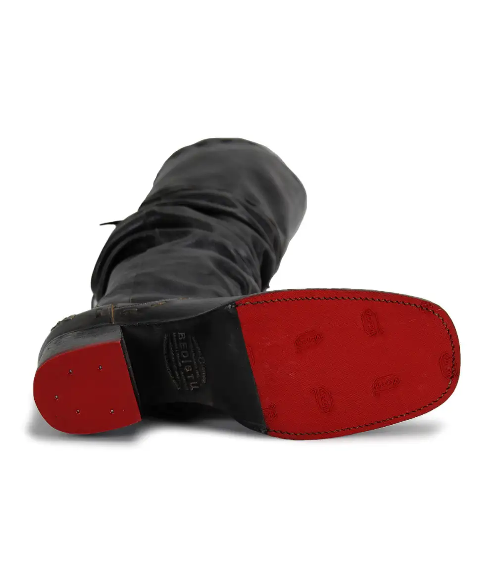 Ruched Contrast-Stitched Everyday Boots