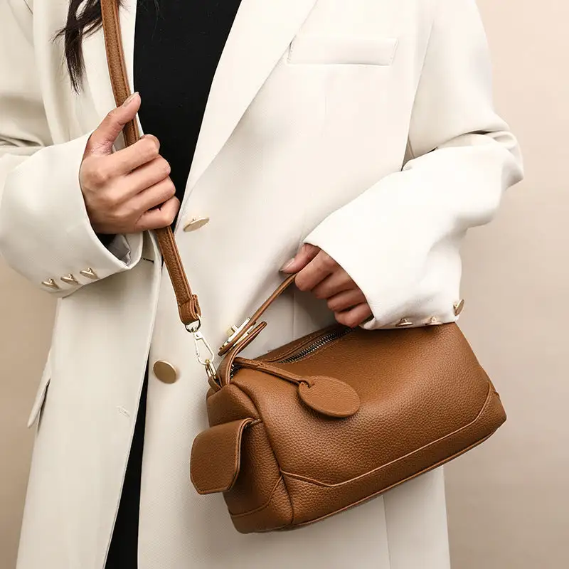Soft Roomy Leather Crossbody Bag
