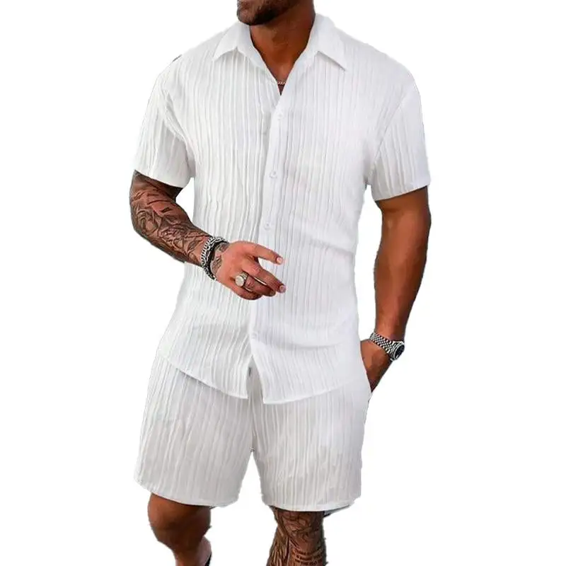 Textured Lounge Striped Set