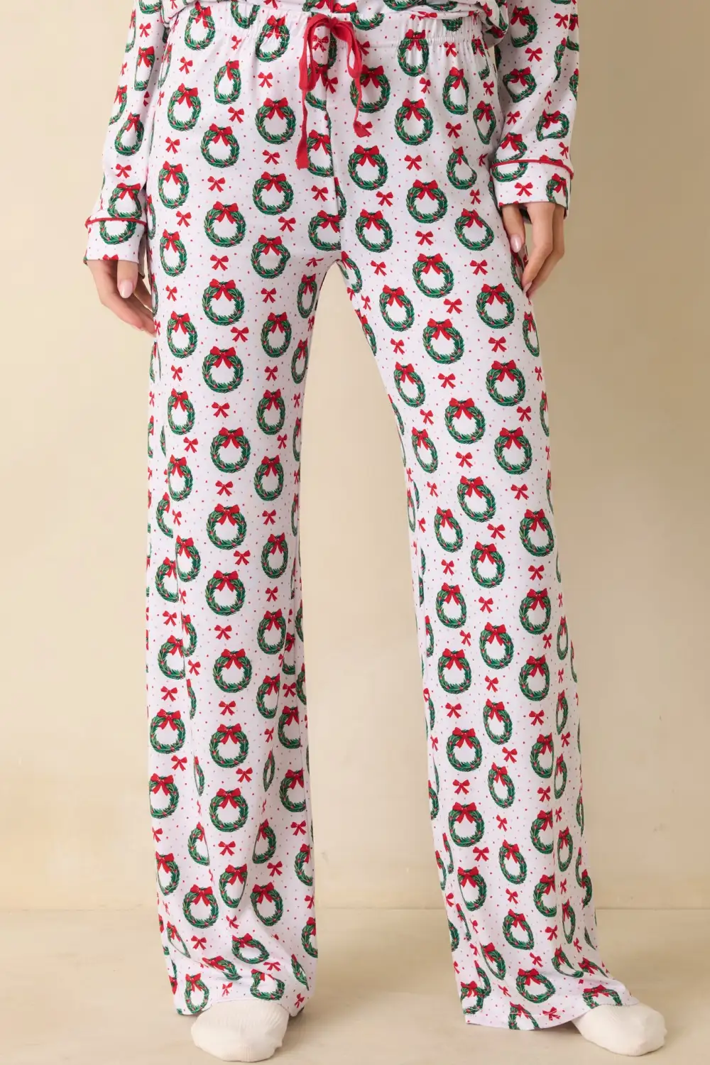 Merriest Thing Multi Wreath Pajama Pants