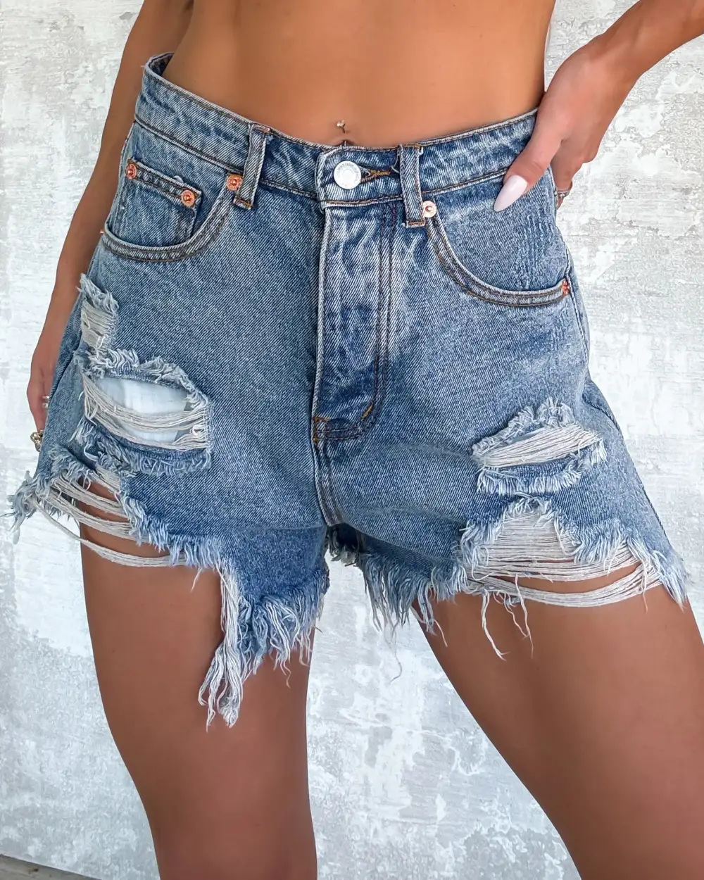 Contemporary Classic Denim Shorts