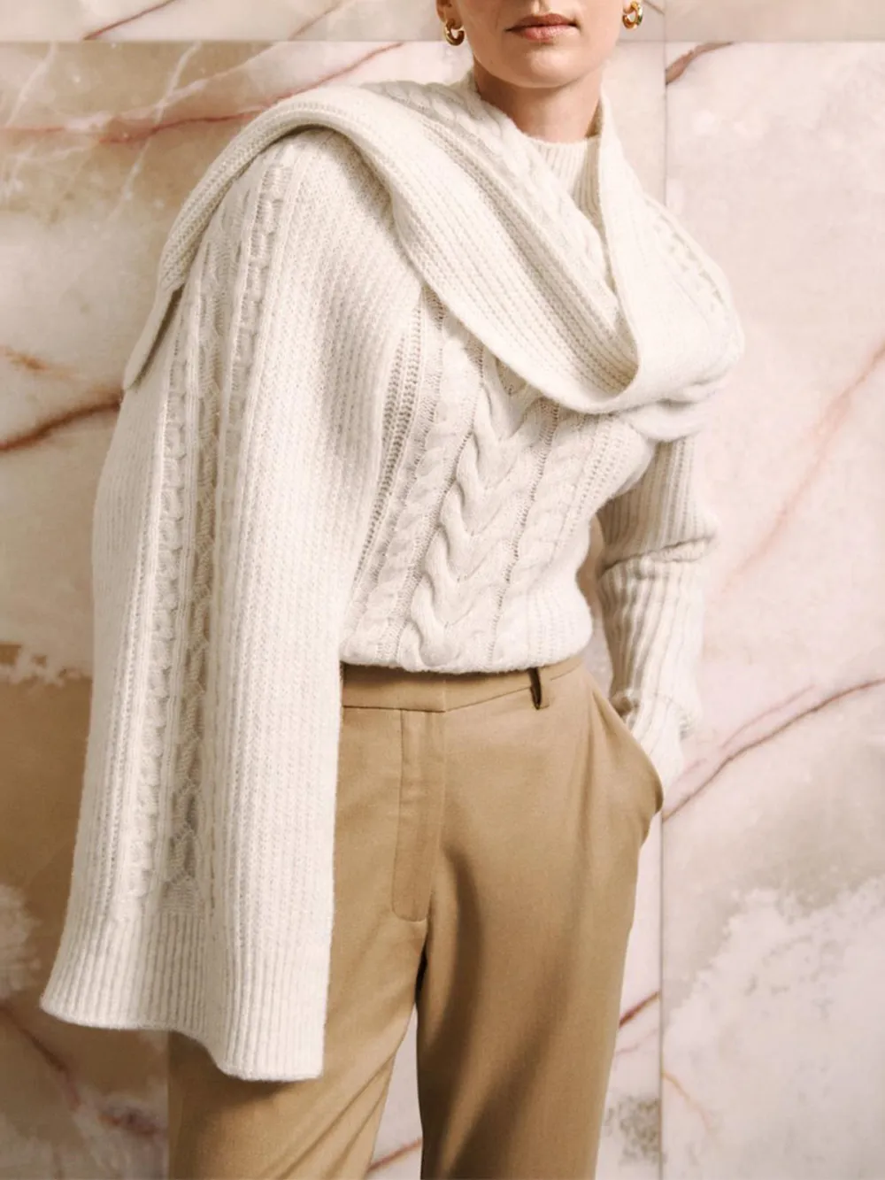 Thick Knitted Scarf