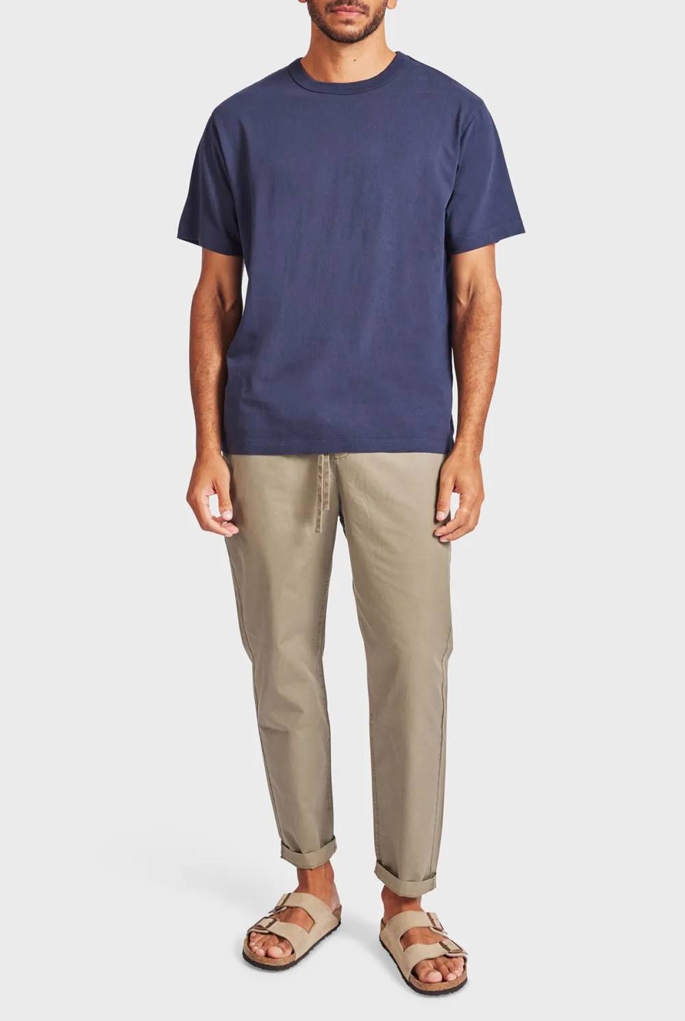 Crew Neck Solid Tee