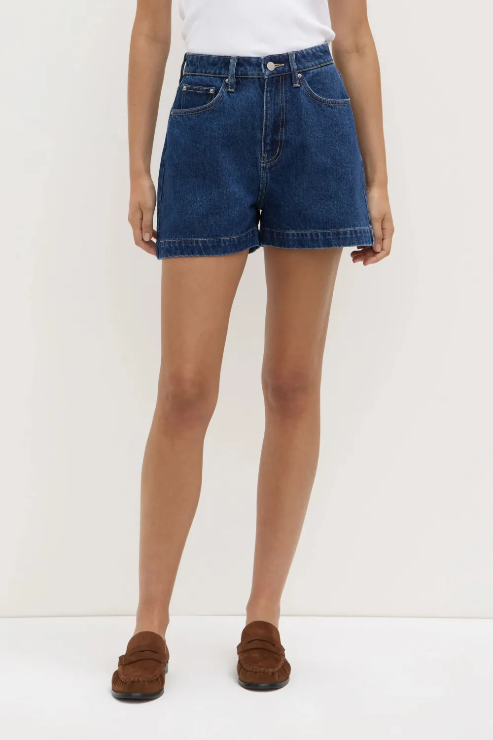 Slim Fit Denim Shorts