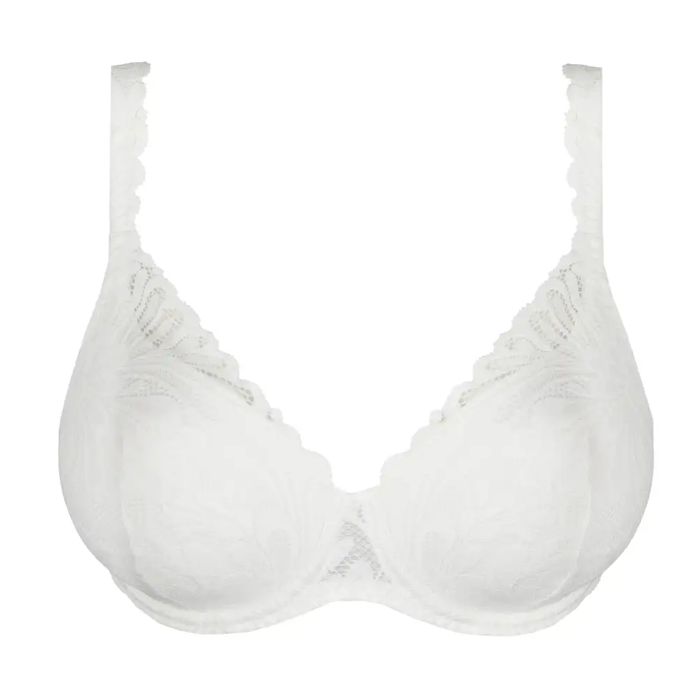 Women's Full Coverage Underwire Spacer Molded Chimney Back Lace Bra
