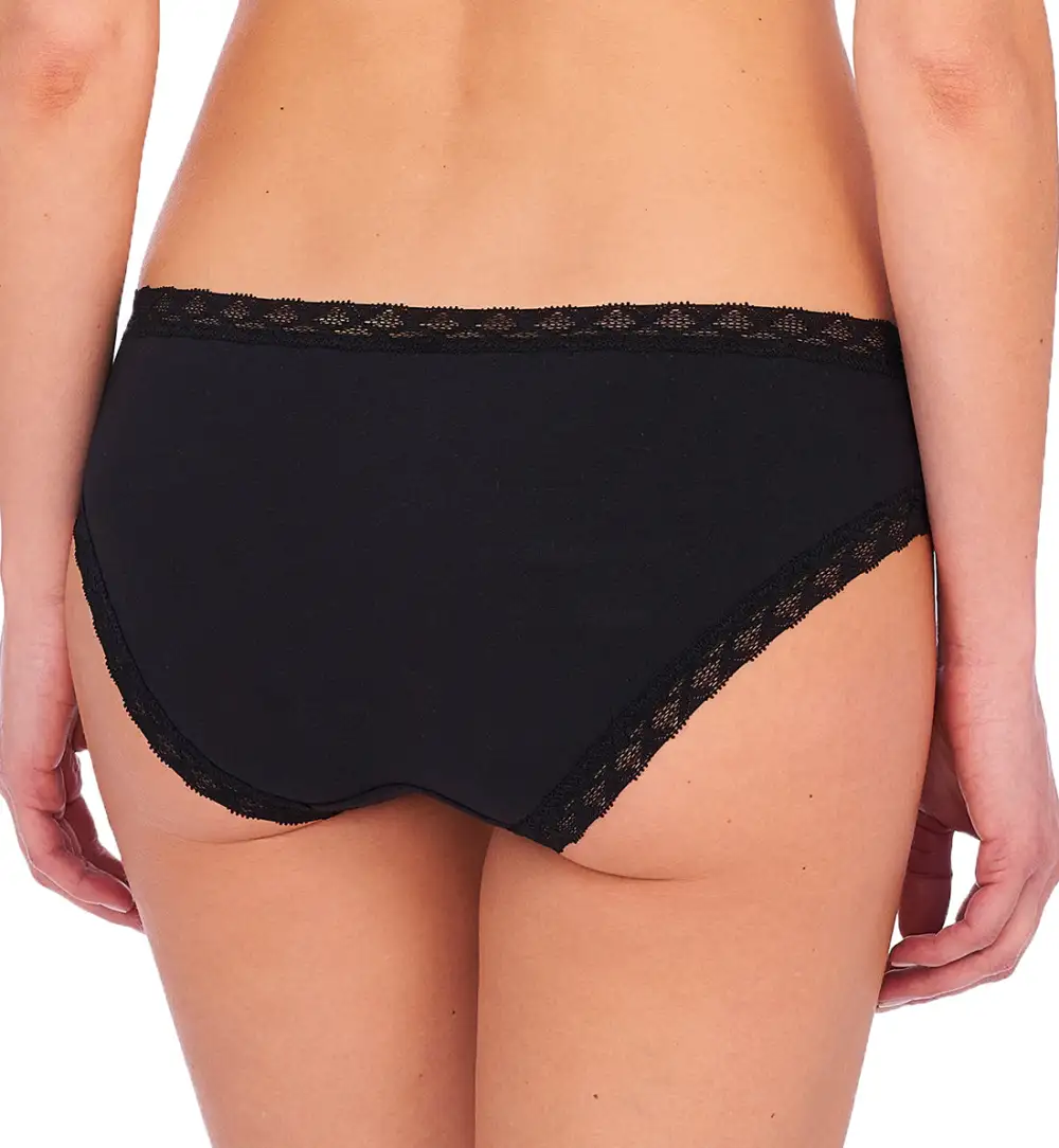 Low-Rise Stretch-Lace Cotton Full-Coverage Brief Panty